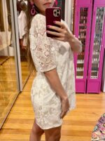 Vestido curto renda e paetês - Imagem 3