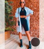 Camisa maxi em tricoline branca
