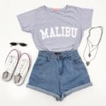 T-shirt malibu azul bebe