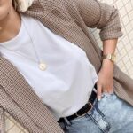 T-shirt clouchê branco