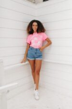 T-shirt comfort paradise rosa neon