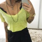 T-shirt básica podrinha verde lima