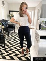 T-shirt básica muscle off white
