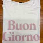 T-shirt estampa buon giorno