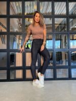 Cropped t-shirt Amabile marrom - Imagem 3