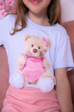 T-shirt teddy pompom branca adulta - Imagem 3