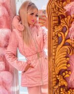 Jaqueta parka com cinto - Imagem 4