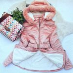 Jaqueta parka com cinto