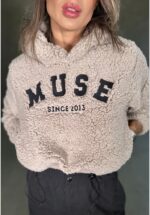Casaco teddy gray Aurora