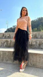 Blusa manga longa Ligia marrom - Imagem 2