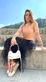 Blusa manga longa Ligia marrom