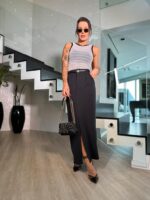 Saia midi Cassia preto - Imagem 2