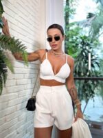 Top com alça Isis off white - Imagem 2