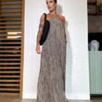 Vestido estampado Michele preto
