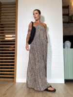 Vestido estampado Michele preto