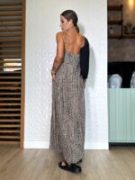 Vestido estampado Michele preto - Imagem 2