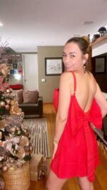 Vestido Suzy laço vermelho