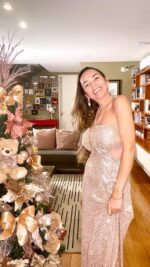 Vestido Cecília paetê rose - Imagem 2