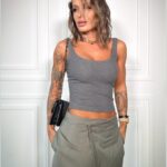 Blusa Nicole grafite