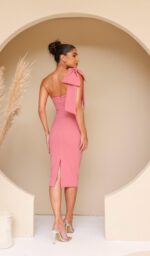 Vestido midi alça laço - Imagem 2