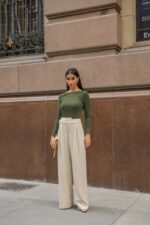 Blusa canelada manga longa - Imagem 4