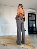 Top listrado Viviane grafite - Imagem 2