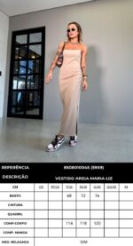 Vestido Maria Liz aréia - Imagem 3
