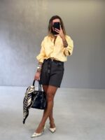 Camisa Andressa amarelo gema - Imagem 2