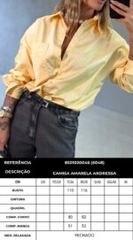 Camisa Andressa amarelo gema - Imagem 3