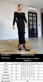 Vestido Danielle preto - Imagem 3