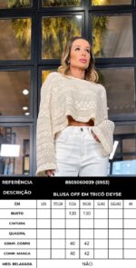Blusa Deyse cru - Imagem 3