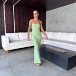 Vestido tomara que caia Mara verde