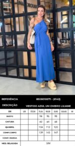 Vestido Liliane azul - Imagem 3