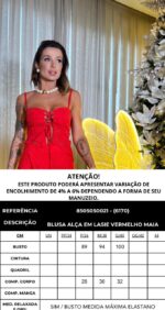 Conjunto Maia vermelho - TAMANHO P - Imagem 5