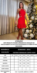 Vestido Vicky vermelho - Imagem 3