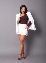 Blazer liso Cleo branco - Imagem 2