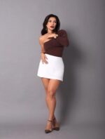 Shorts saia Cleo branco - Imagem 2