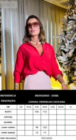 Camisa Giovana vermelho - Imagem 3