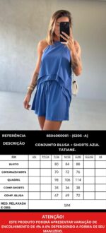 Conjunto Tatiane azul - Imagem 3