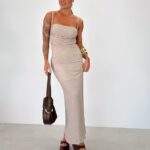 Vestido Hannah caqui