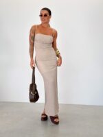 Vestido Hannah caqui