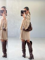 Vestido Iara caqui - Imagem 3