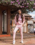 Conjunto moletom PARDON MY FRENCH rosa - TAMANHO M - Imagem 3