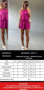 Conjunto Tatiane fucsia - Imagem 3