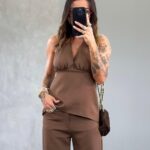 Blusa Suzan marrom claro