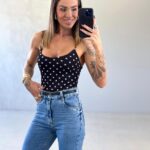 Blusa alça Cintya preto