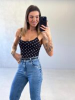 Blusa alça Cintya preto