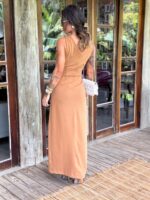 Vestido Cenira doce de leite - Imagem 2