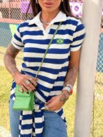 Blusa polo Debinha azul - Imagem 2