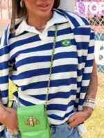 Blusa polo Debinha azul - Imagem 3
